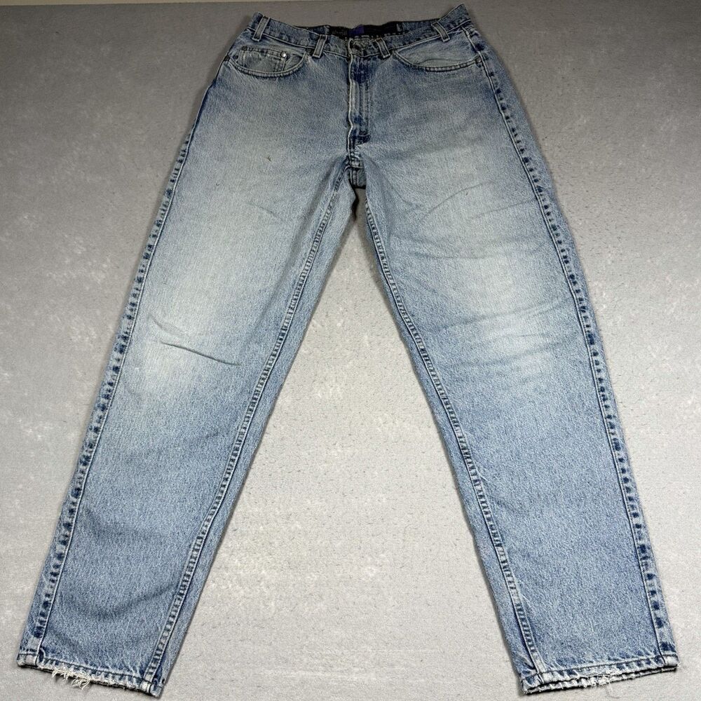VTG 90s Levis SilverTab Jeans Mens Size 33 Baggy Fit Light Wash Denim Y2k - Picture 2 of 16